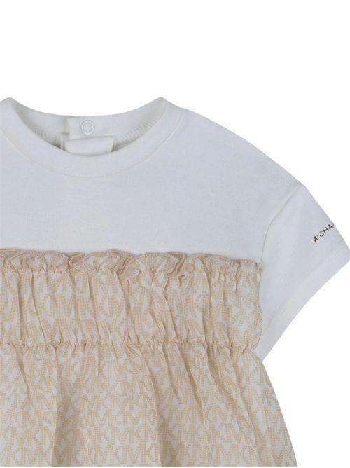 Abito Michael Kors in cotone e tulle MICHAEL KORS | R30555BIANCO